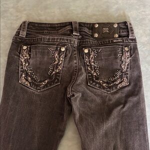 Miss Me Black Embellished Boot Cut Jeans